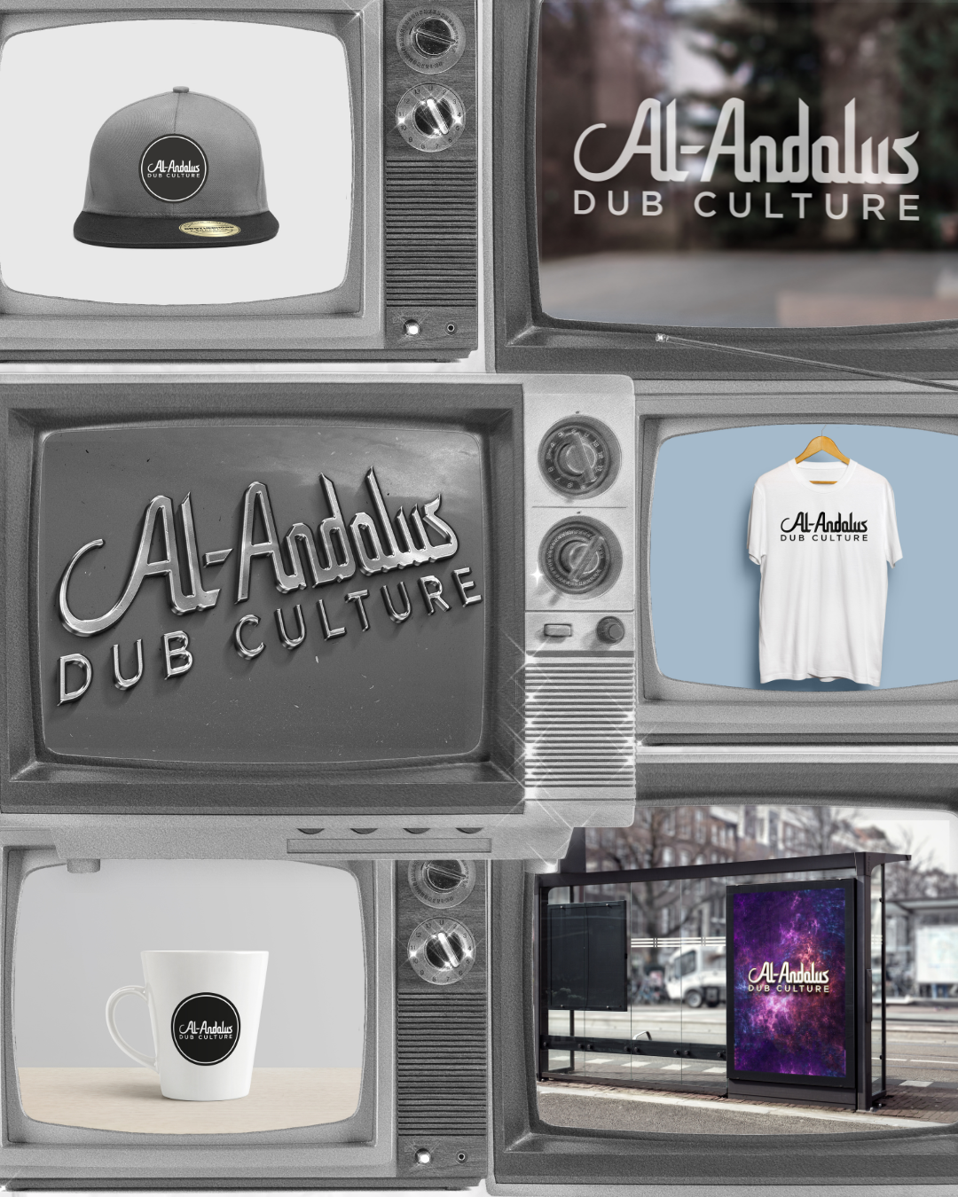al andalus collage LGP Lemingate Agencia de Publicidad Al Andalus Dub Culture