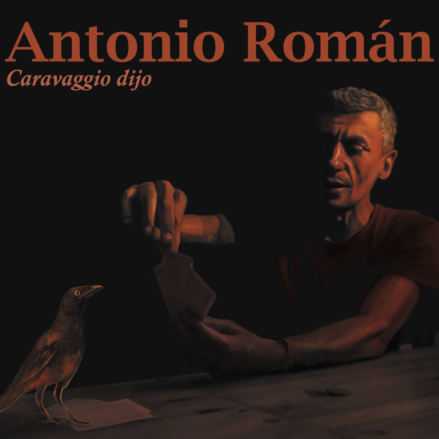 Portada del disco 'Caravaggio dijo' con estética barroca